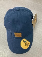 Image of Carhartt Odessa Canvas Cap Unisex One Size Adjustable Free Delivery Blue Colour