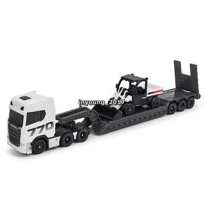 9.4'' Scania 770 S mit Toolcat with Bulldozer Die Cast Modell Spielzeug Set