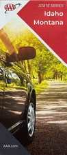 New AAA IDAHO & MONTANA STATE ROAD MAP  Highway Tour  BOISE/Bozeman  LATEST 2024