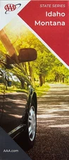 New AAA IDAHO & MONTANA STATE ROAD MAP  Highway Tour  ID/MT  Boise   LATEST 2024