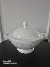 Villeroy & Boch Cameo Weiss Terrine Suppenschüssel Bone China mit Deckel – Neu