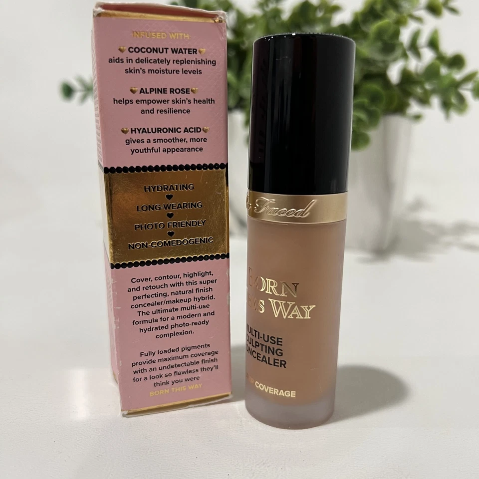 Too Faced Born This Way Super Coverage Concealer - TAFFY - 13.5mL/0.45Fl.Oz - Image 3 of 4