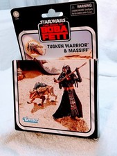 Star Wars Vintage Collection Deluxe TUSKEN WARRIOR & MASSIFF Figures 3.75 New