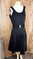 Calvin Klein Classic Black Fit & Flare Dress Size 8