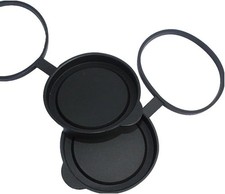 Universal Binocular Lens Covers - 10X42 Rubber Caps Protective Objective Eye