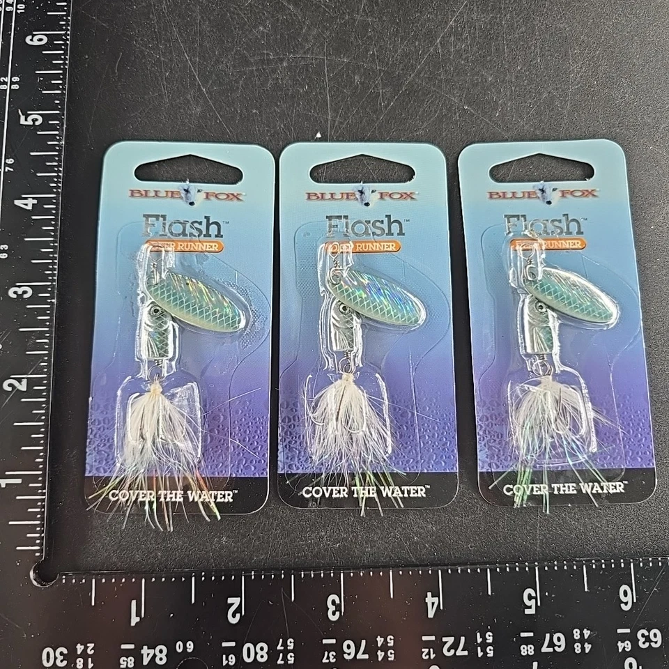 Blue Fox Flash Spinners #2 Rainbow Trout 3/16oz Lote de 3 Foto 2 de 3