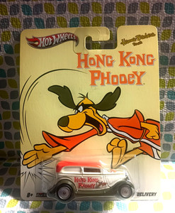 HOT WHEELS POP CULTURE HANNA-BARBERA HONG KONG PHOOEY 34 FORD SEDAN DELIVERY NEW