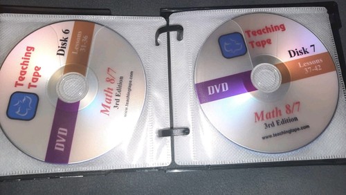 Tutoring Saxon Math 8/7 (3rd edition) Teaching Tape DVDs Full Set Homeschool - Picture 6 of 12