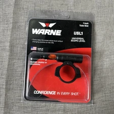 Warne Scope Mounts Black Aluminum Green Bubble Universal Level - USL1