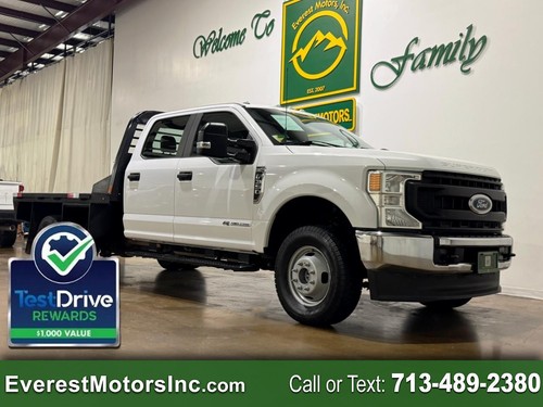 2022 Ford Super Duty F-350 DRW XL 4X4 CREWCAB 9FT FLATBED 6.7L DIESEL PTO 1OWNER