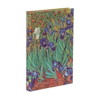 Van Gogh's Irises Mini Lined Hardback Journal (Elastic Band Closure) Paperblanks
