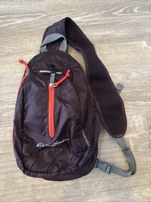 Eddie Bauer Stowaway 10L Slingback Backpack Purple Packable Hiking Travel