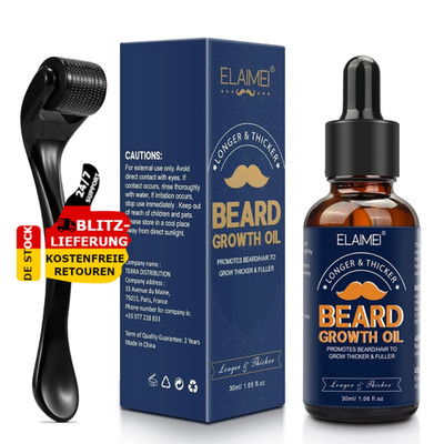 Beard Growth Kit | Beard Growth Set | Beard Roller | Beard Serum | Beard Growth