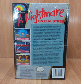 Gem MINTY BOX CIB A Nightmare on Elm Street complete in nes RARE lot w/ Shrink