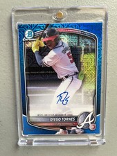 2025 Bowman Chrome Mega Box DIEGO TORNES Blue Refractor Auto RC #d 36/150