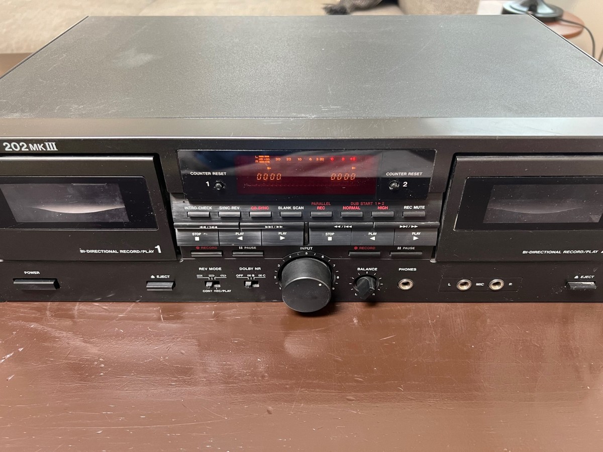 TASCAM 202mkIII Professional Dual Well Cassette Deck | eBay
