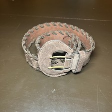 Genuine Italian Leather Brown Belt Womens Small Limited London Paris New York