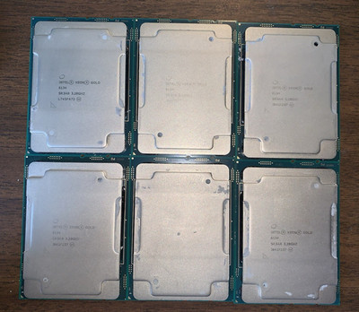 Intel Xeon Gold Processor CPU 6134 3.2 GHz 8-Cores SR3AR Tested/Good Lot of 6