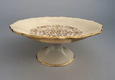 Vintage China by Lenox 5" Mini Compote Gold Floral Design