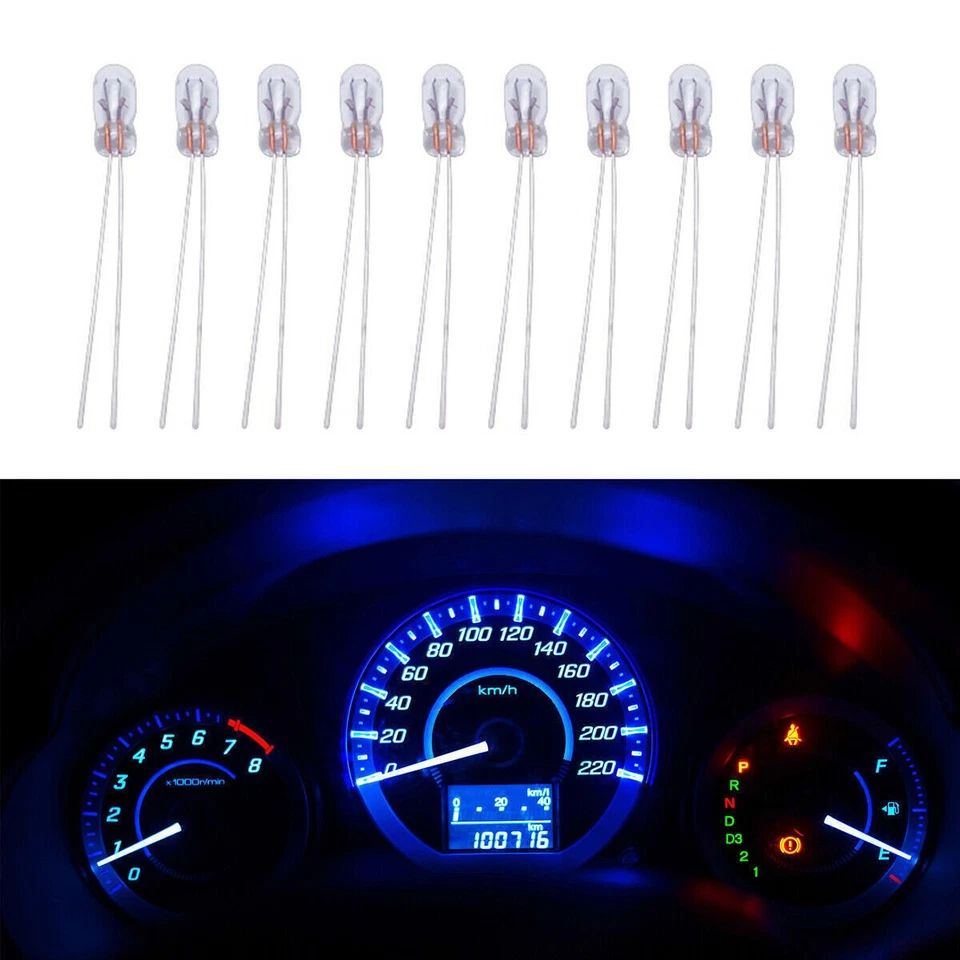 50X Mini 3/4/5mm 24V 12V 6V Bombilla Edison Bombilla Blanco Cálido Foto 3 de 4