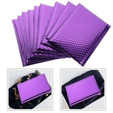 10Pcs Reusable Purple Bubble Envelopes Padded Self Seal Shipping Bags