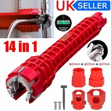 14 IN 1 FAUCET SINK BASIN INSTALLER PIPE WRENCH TAP SPANNER MULTIFUNCTION TOOLS