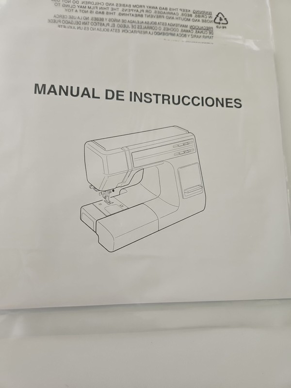 MANUAL FOR JANOME 5000 SEWING MACHINE IN SPANISH, 49 PAGES