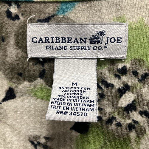 CARIBBEAN JOE Y2K Floral Ruched Sides 3/4 Sleeve Jersey Tee Top Sz M - Picture 3 of 4