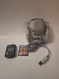 OFFICIAL OEM Sega Dreamcast Smoke Gray Remote Controller & VMU w/ New Battery