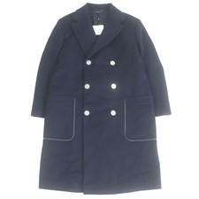 HERMES Chester coat Runway-worn dragon button, partial lamb leather