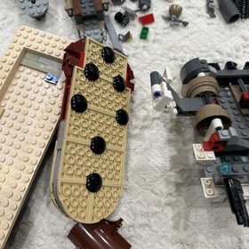 Huge LEGO Star Wars Parts Lot &ndash;Jabba&rsquo;s Sail Barge, Landspeeder, Hovertank + More