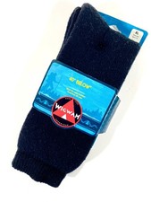 WIGWAM 40 BELOW F2230  Thermal Winter Socks Extra Large 12-15  Black  NEW