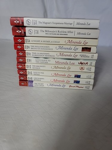 Lot 10 Harlequin Presents Romance Miranda Lee Books 2002 - 2017 Vintage PB - Picture 10 of 15