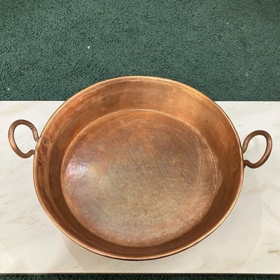 Possibly A Vintage Hand-Hammered Solid Copper Pan (not For Sure) 1.80lbs (?)
