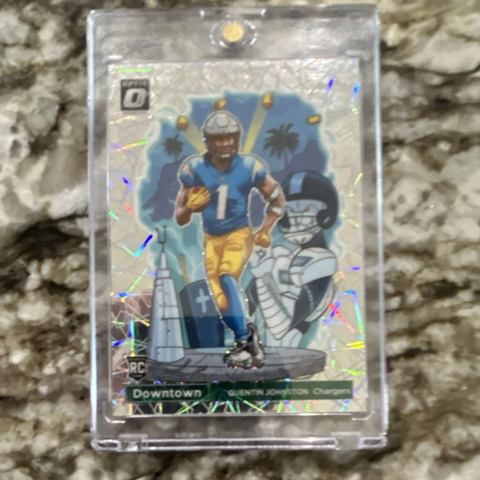 Panini 2023 Donruss Optic Downtown Rookie Quentin Johnston Chargers #D-16