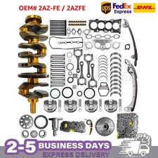2AZFE 2.4L Engine Rebuild Crankshaft Conrods Piston Gasket Timing Kit For Toyota