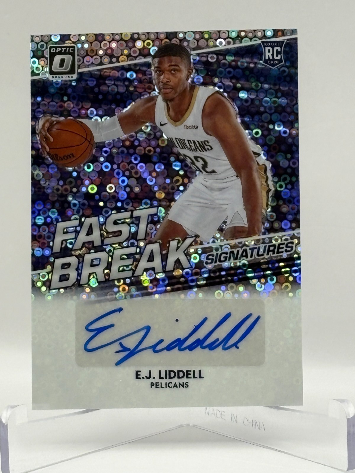 2022-23 Panini Donruss Optic Fast Break Signatures RC #FBS-EJL - E.J. Liddell