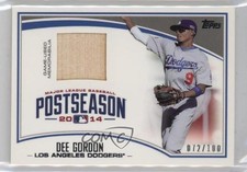 2015 Topps Postseason Performance Relics 72/100 Dee Gordon #PPR-DG fm0