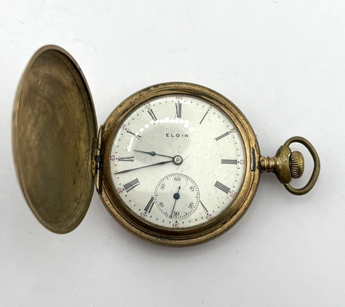 Elgin Antique Mechanical Pocket Watch Grade 290  7J  16s   11426445 NON-WORKING
