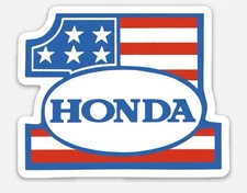 Vintage Honda 80s USA Sticker Decal ATC XL Motorcross MX CR CT 3 Wheeler Monkey
