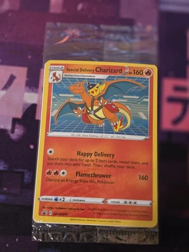 Pokemon TCG Special Delivery Charizard SWSH075 Holo Promo Card Sealed