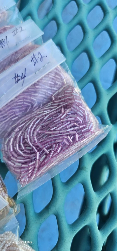 Vintage Glass Seed Beads Craft 15 Pack Jewelry Or Costumes Different Color - Image 3 of 4