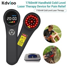 1760mW Class 4 Cold Laser Therapy Red Light for Human/Vet 16x650 4x810 4x980nm