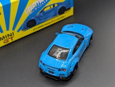 1:64 MINI GT LB WORKS Nissan GT-R R35 Light Blue #4 RHD | eBay