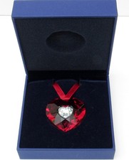 Swarovski Crystal Red Heart 2005 Pendent - Necklace in Box - FREE Shipping 