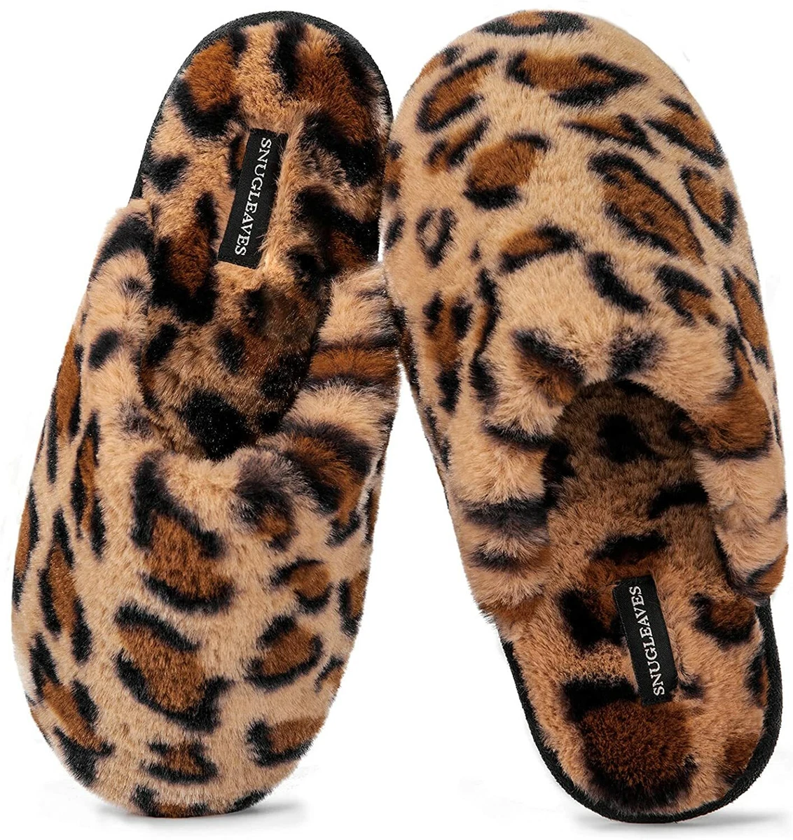 Women's House Memory Foam Fuzzy Fluffy Faux Fur Soft Slip On Indoor Slippers  | eBay