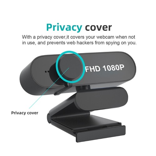 High definition 1080p Autofocus Webcam Video Call Camera Built-in Microphone USB - Afbeelding 8 van 8