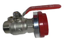 FIRE SERVICE WATER SUPPLY  65 STORZ  FITTING  RED CAP + 2" Male BRASS BALL VALVE