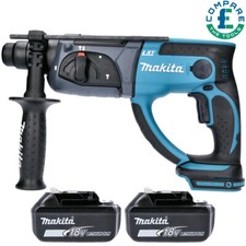 Makita DHR202 18V LXT Cordless SDS Plus Rotary Hammer With 2 x 3Ah Batteries