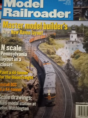 2 Railroad Modeler Magazine Set. Jan, Feb, 2001.